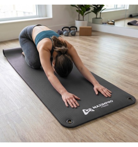 Esterilla Fitness Maximpro NBR Rina 10mm Gris