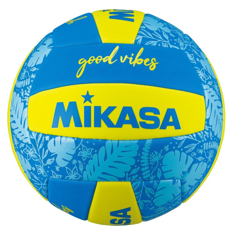Balón Vóley Playa Mikasa BV354TV Amarillo/Azul T-5