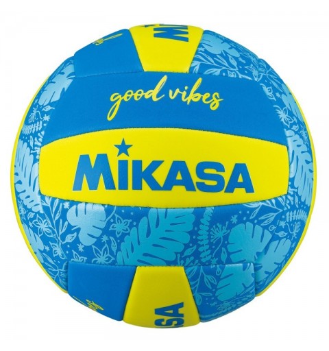Balón Vóley Playa Mikasa BV354TV Amarillo/Azul T-5
