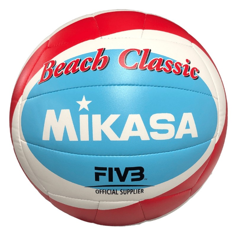 Balón Vóley Playa Mikasa BV543C-VXB Azul/Blanco/Rojo T-5