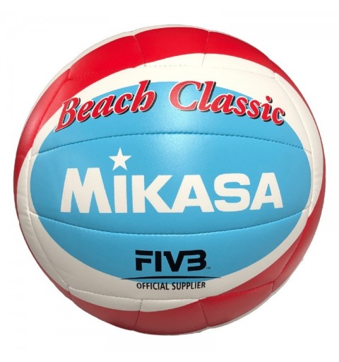 Balón Vóley Playa Mikasa BV543C-VXB Azul/Blanco/Rojo T-5