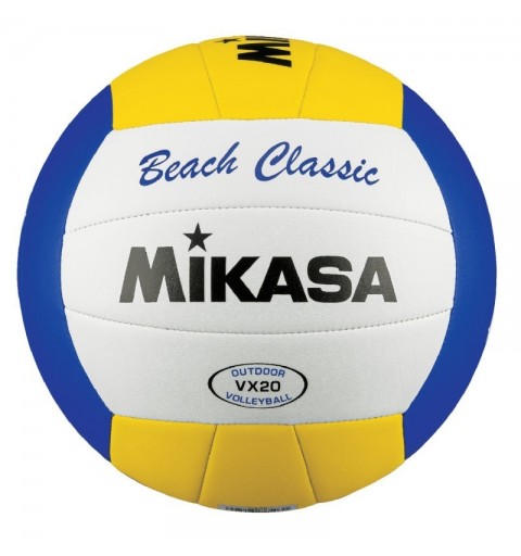 Balón Vóley Playa Mikasa VX20 Blanco/Amarillo/Azul T-5