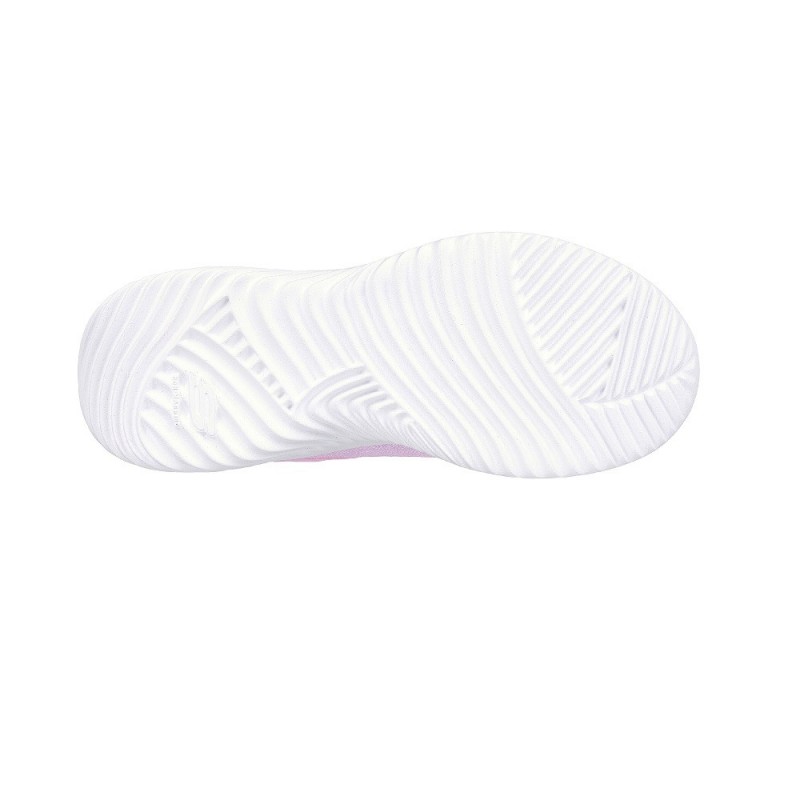  deportivas skechers rosas con ajuste en velcro y cordoneras