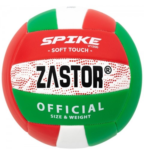 Balón Voleibol Zastor Spike 4V1500 Rojo/Verde T-4