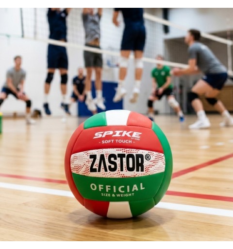 Balón Voleibol Zastor Spike 4V1500 Rojo/Verde T-4