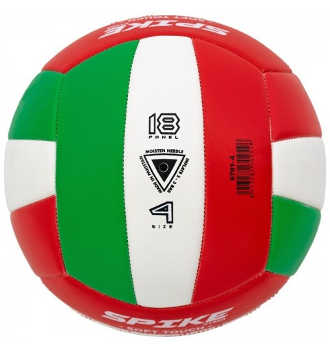 Balón Voleibol Zastor Spike 4V1500 Rojo/Verde T-4