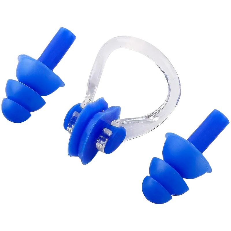 Set Pinza/Tapones Natación Zastor Ergo Azul