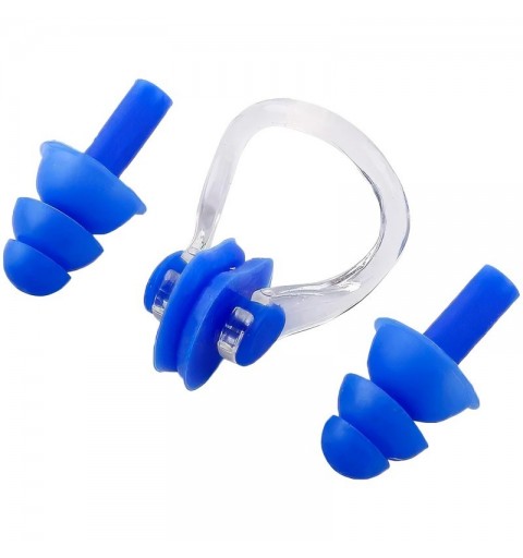 Set Pinza/Tapones Natación Zastor Ergo Azul