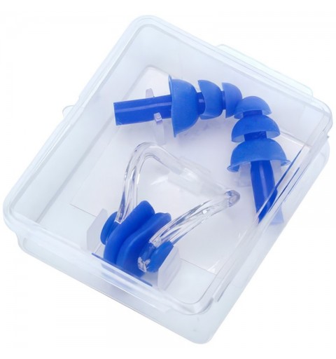 Set Pinza/Tapones Natación Zastor Ergo Azul