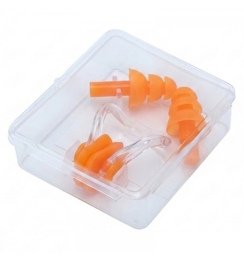 Set Pinza/Tapones Natación Zastor Ergo Naranja