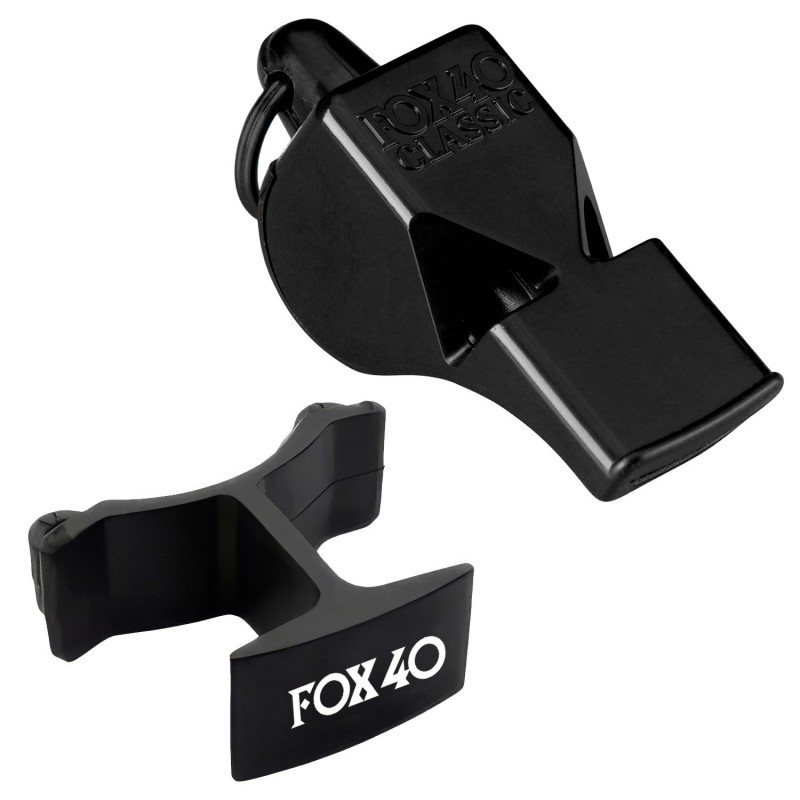 Silbato Fox 40 Classic FoxGrip Negro