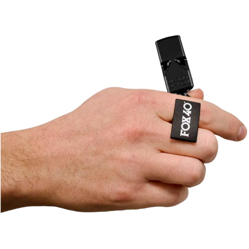 Silbato Fox 40 Classic FoxGrip Negro