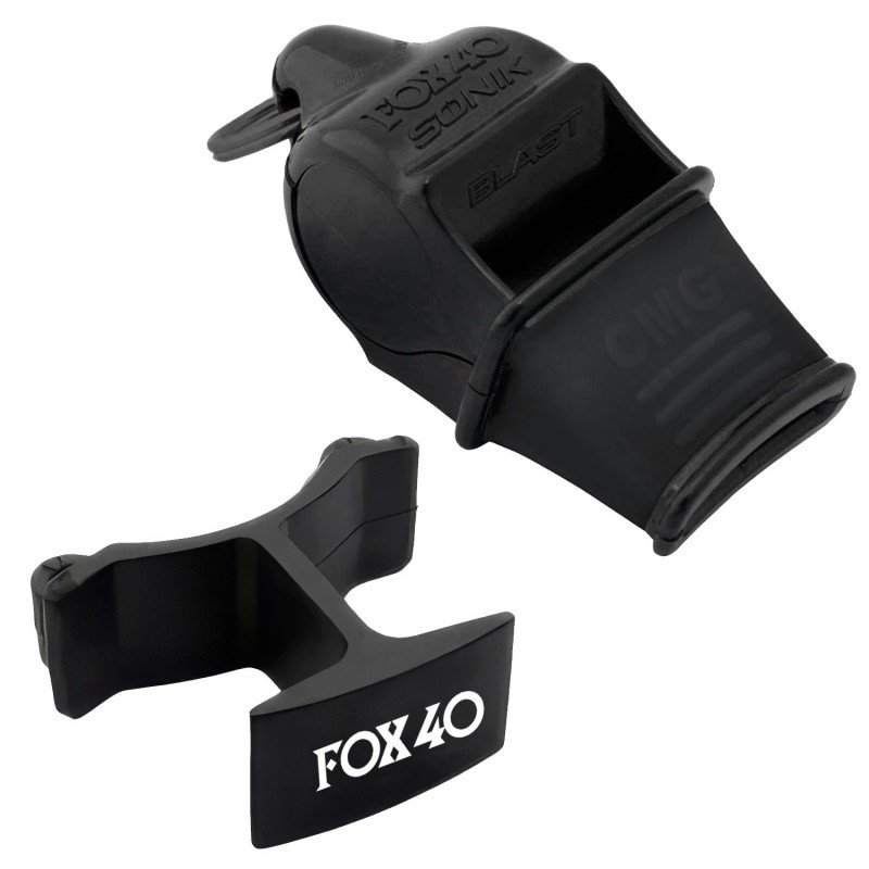 Silbato Fox 40 Sonik Blast CMG FoxGrip Negro