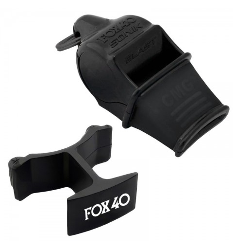 Silbato Fox 40 Sonik Blast CMG FoxGrip Negro