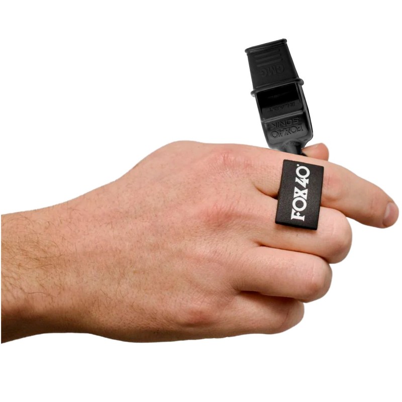 Silbato Fox 40 Sonik Blast CMG FoxGrip Negro